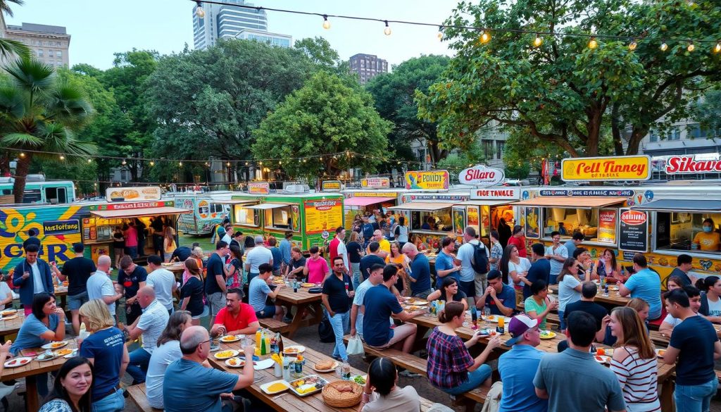 Food truck events engaging community