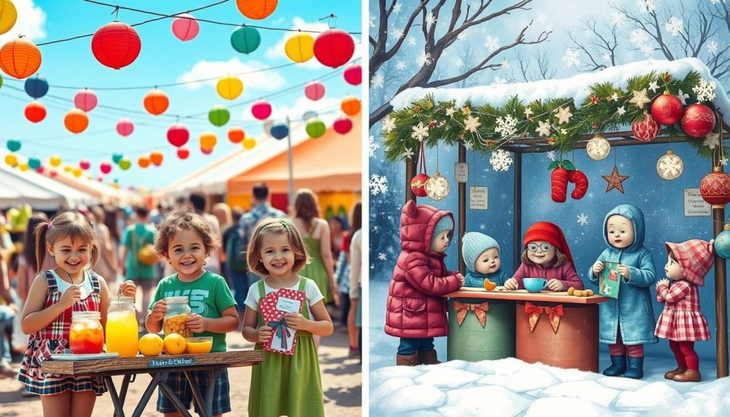 Seasonal business ideas for kids