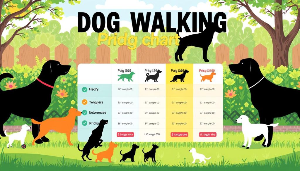 dog walking prices