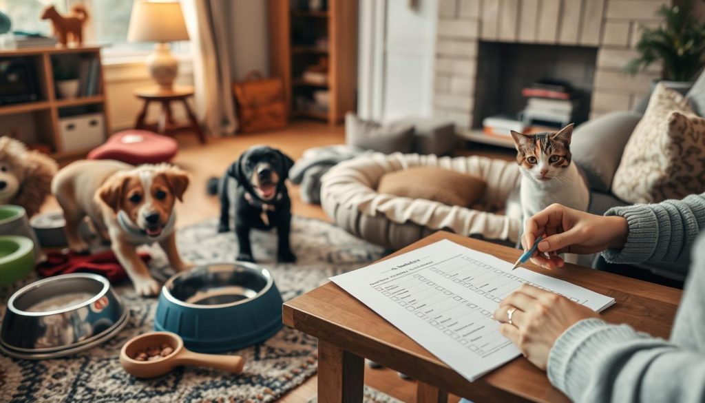 preparing pets for sitters