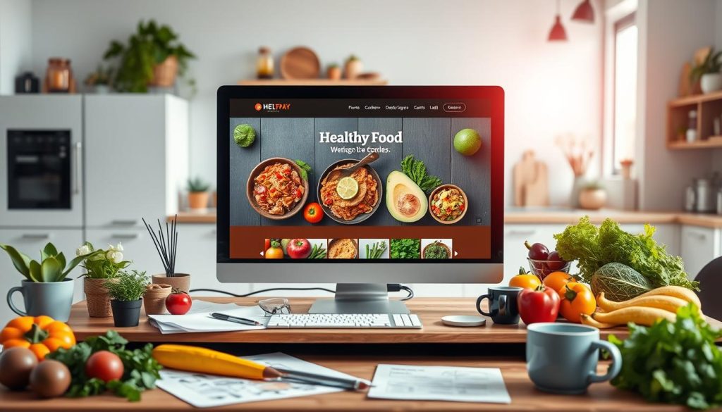 website development for healthy food business