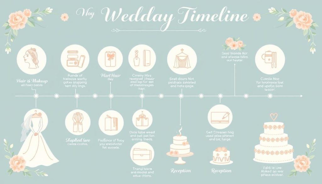 wedding day timeline