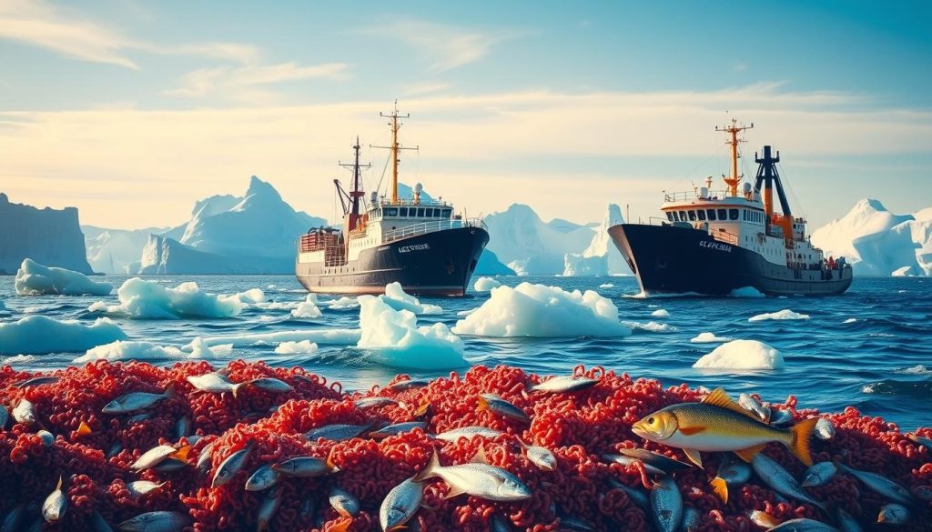 Antarctic fishing industry