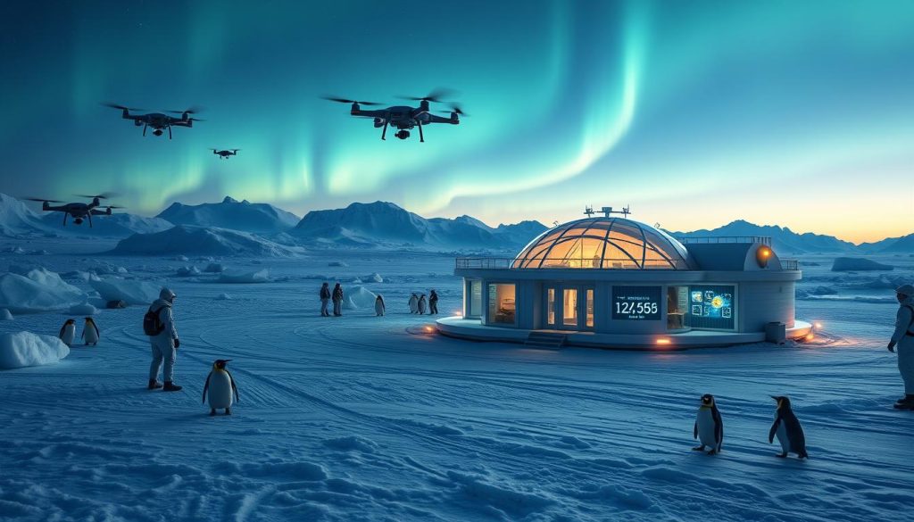 Antarctic research initiatives and data collection services