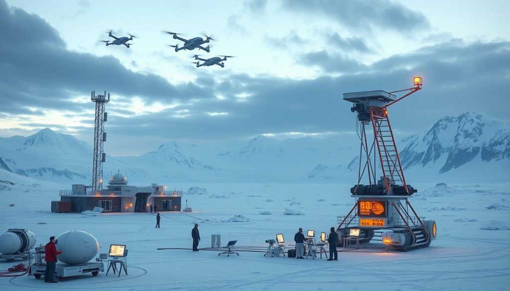 Market competitors in Antarctic tech and comms