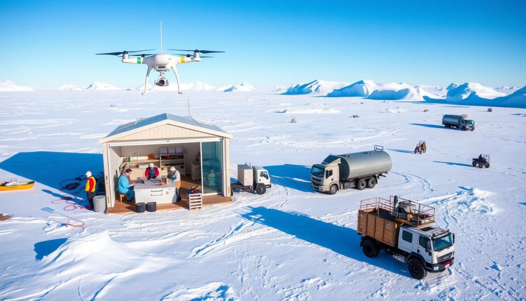 Types of support services needed for Antarctic research