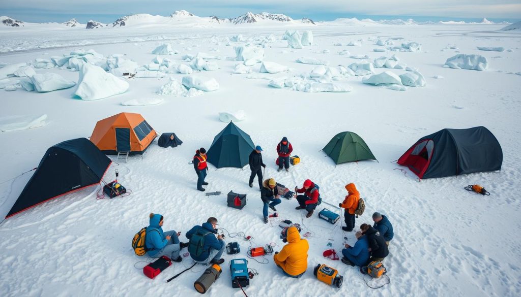 assembling research teams Antarctica