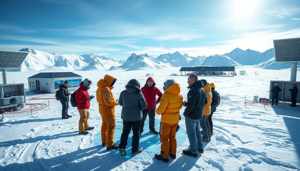 finding business partners in Antarctica