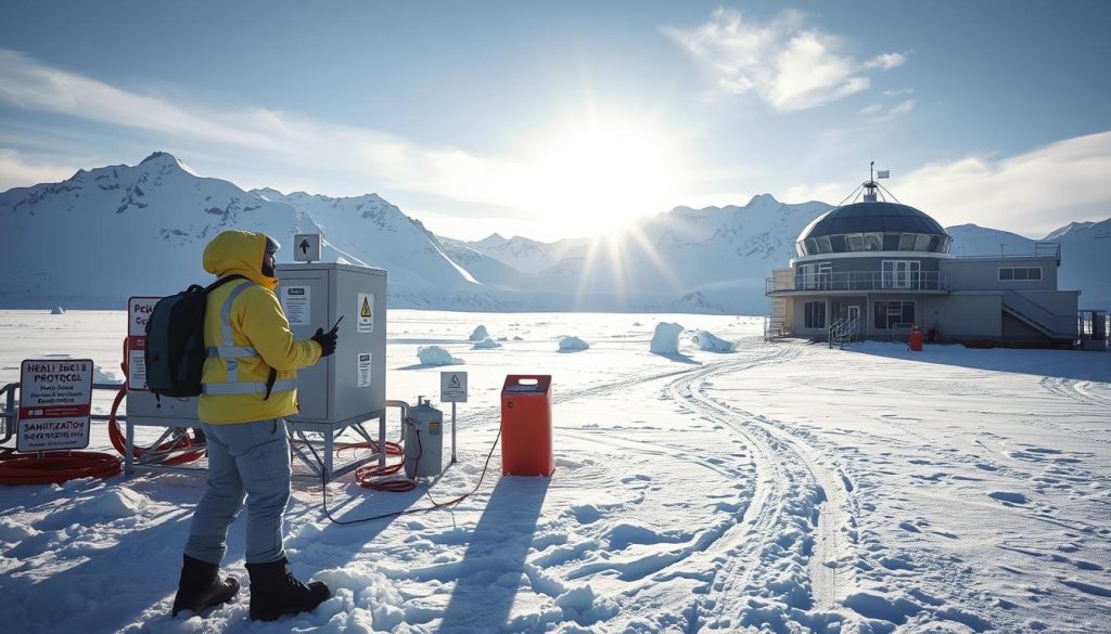 health protocols Antarctica