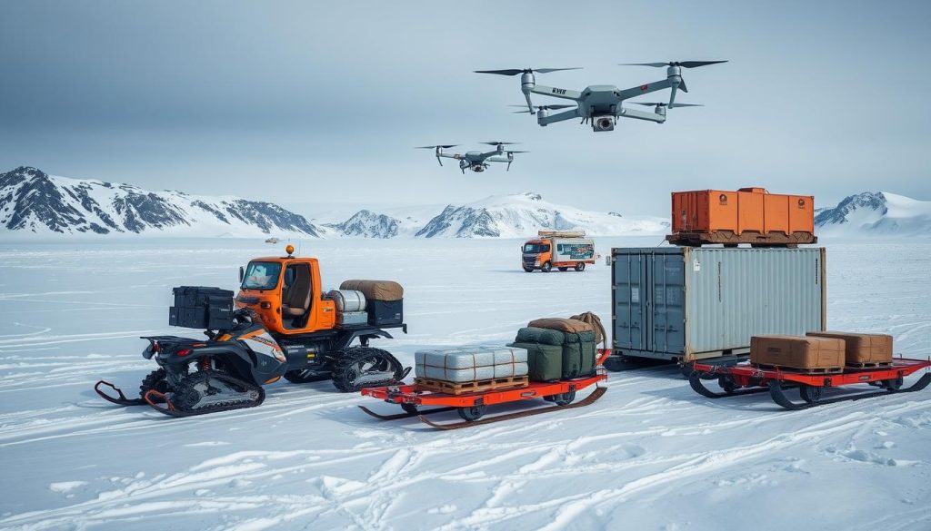 logistics equipment Antarctica