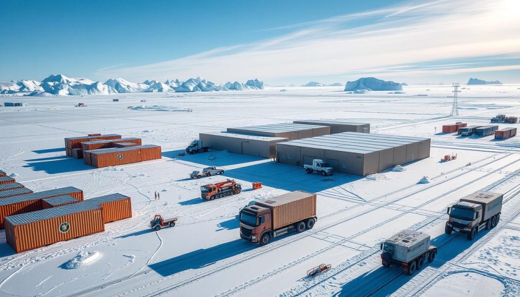 logistics in Antarctica