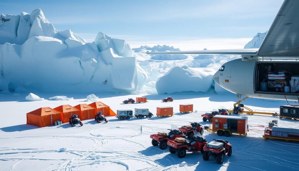 logistics support in Antarctica