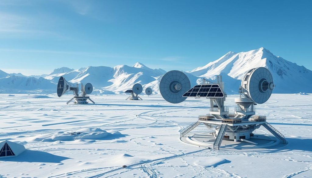 satellite technology in Antarctica