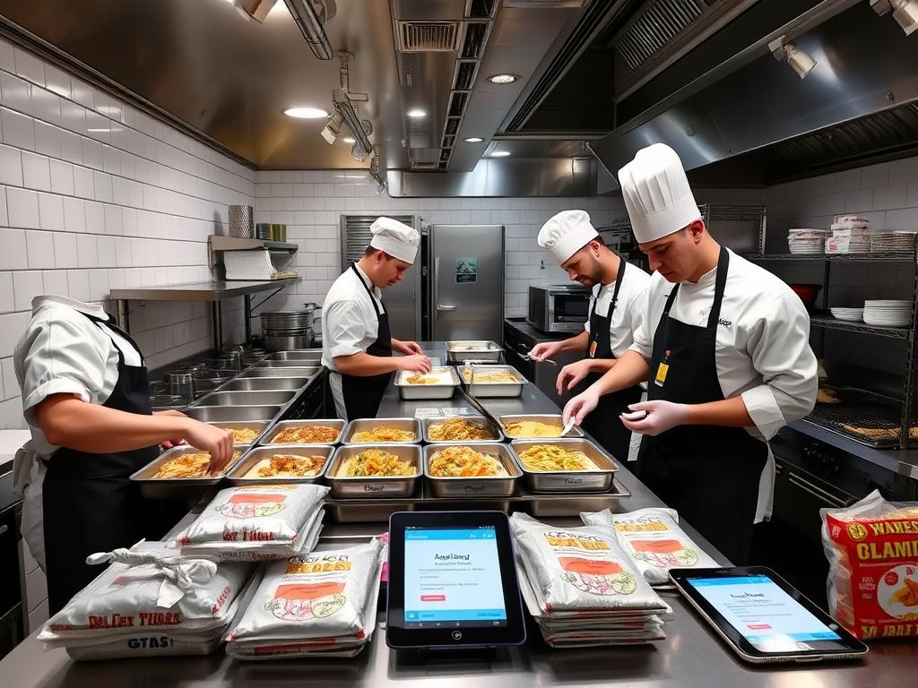 Chefs preparing food in a ghost kitchen for business ideas in Australia