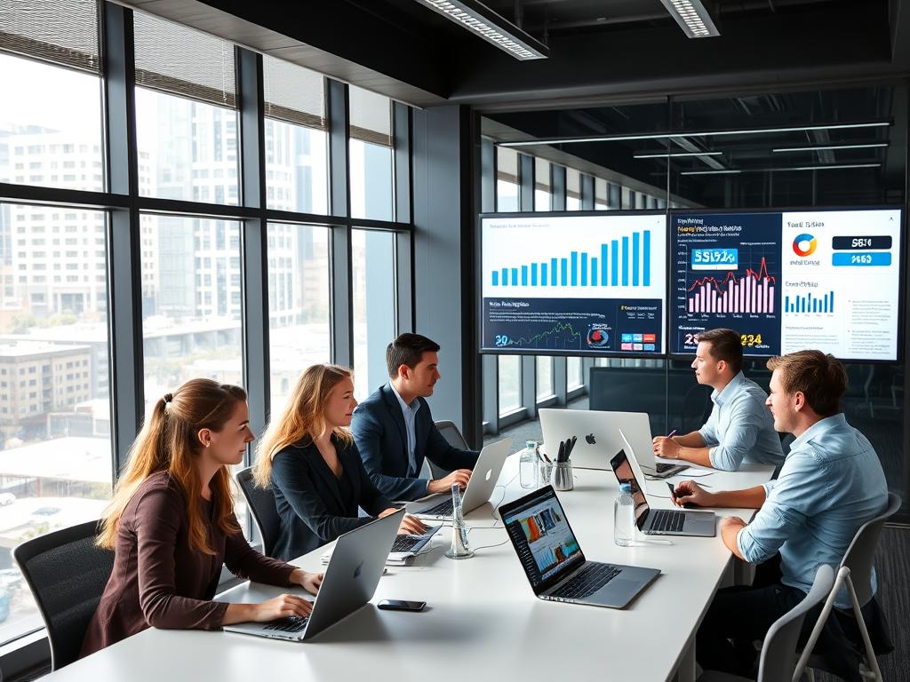 Digital marketing professionals working on business ideas in Australia