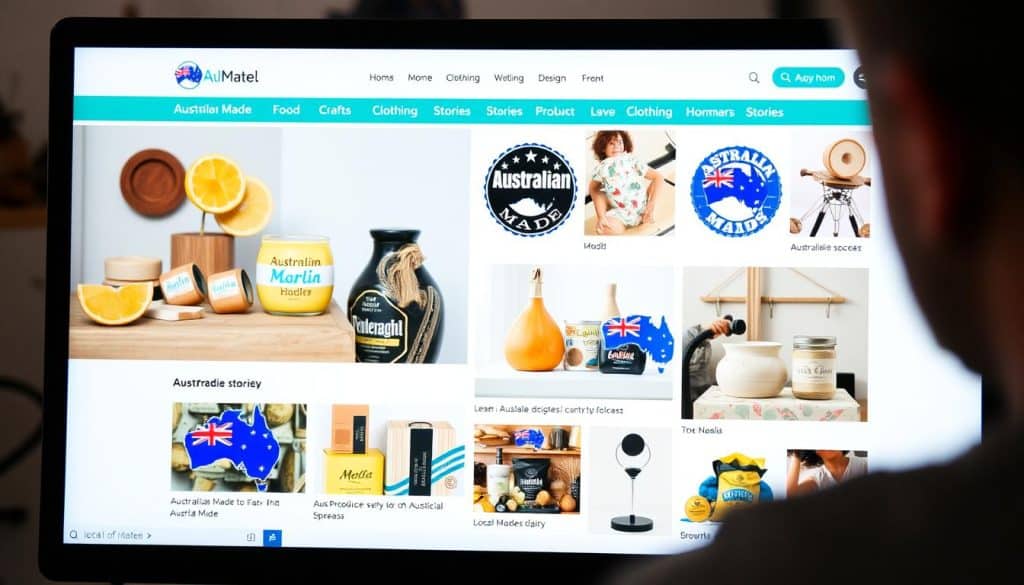 Online marketplace featuring Australian-made products for business ideas in Australia