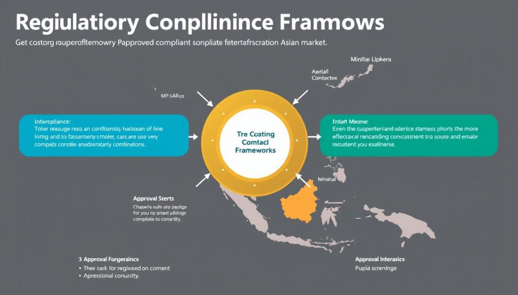 Regulatory compliance framework diagram for different Asian markets Regulatory compliance framework diagram for different Asian markets