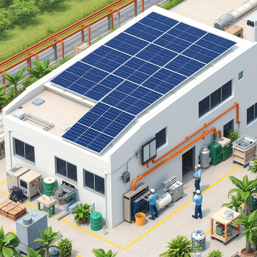 Sustainable business practices in South American manufacturing facility